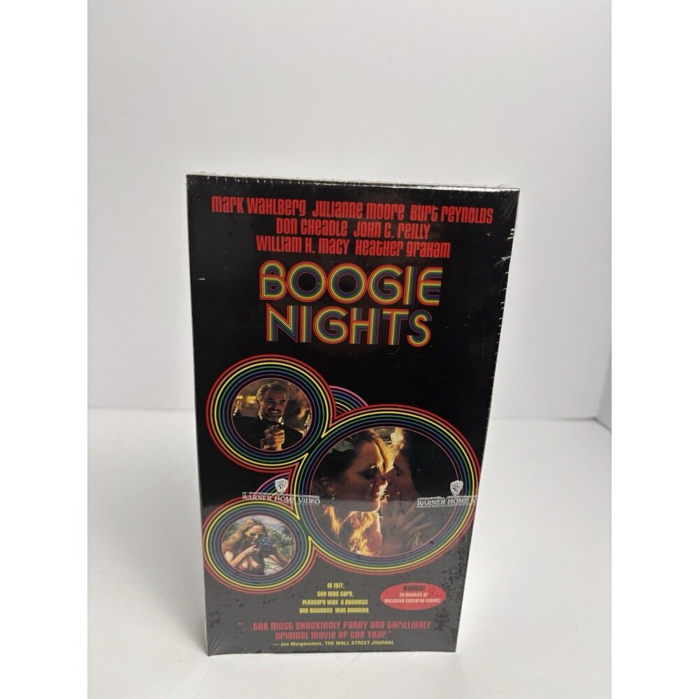 Boogie Nights VHS 1998 Mark Wahlberg Burt Reynolds Don Cheadle Warner Watermarks